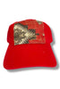 Kilim Baseball Hat - Red 75