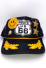 Custom Black Route 66 Trucker Hat