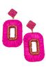 Sign Of The Times Earrings - Fuchsia