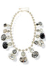 Full Of Sparkle Black Glass Stone Statement Necklace
