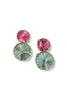 TOVA Maegan Aqua Pink Earrings