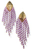 Coming Back To You Lavender Tassel Earrings