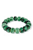 In My Feelings Green Resin Beaded Stretch Bracelet