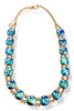 Nice Knowing You Blue Abalone Beaded Necklace