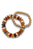 Joy of My Life Bracelet Set - Brown/Gold - FINAL SALE