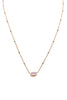 Elisa Mini Necklace - Gold Pink Opalite Crystal | Kendra Scott