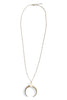 Earth & Horn Ivory and Worn Gold Long Necklace