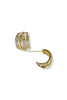 Carry On Gold Stud Hoop Earrings