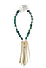 Made in the Deep South 1970s Pendant Glass Bead Necklace