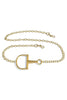 Yochi Horsebit Gold Chain Belt
