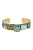 TOVA Karsten Green and Blue Mix Cuff Bracelet