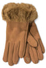 Luna Camel Faux Fur Cuff Gloves