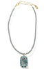 TOVA Tammy Aqua Champagne Necklace