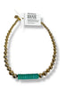 Made in the Deep South 1960s Turquoise Rondelle 1970s Bead Necklace