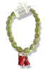 Made in the Deep South 1960s Coral Pendant 1970s Glass Bead Necklace