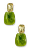 DOORBUSTER In My Feelings Olive Acrylic Drop Earrings