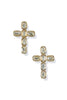 For The Gathering Gold Cross Earrings