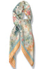 Keep It Going Orange Floral Pattern Scarf