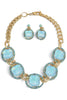 Onto The Next Aqua Opal Statement Necklace