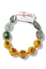 Made in the Deep South 1960s Beads Green Agate Necklace