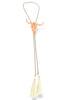 Mabel Smokey Quartz Steer Bronze Tassel Ivory Bolo Necklace