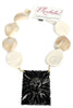Made In The Deep South 1930s Bakelite Cameo Brooch 1960s Cowrie Bead Necklace