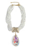 Make It Known Gold Abalone Statement Necklace
