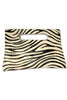 Mia Zebra Hairon Leather Clutch