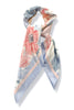 Mia Blue Floral Print Scarf