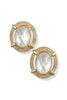 Let It Be White Stud Earrings