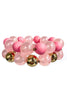 Hot To Go Pink Beaded Bracelet Set
