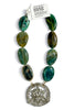 Made in the Deep South 1950s Pendant 1960s Agate Beads Necklace
