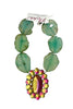 Made in the Deep South 1970s Quartz Pendant 1960s Agate Beads Necklace