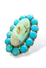 Made in the Deep South 1970s Turquoise Adjustable Ring