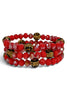 Better Than You Red Beaded Bracelet Set