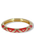 Start Over Red Hinge Bangle Bracelet