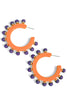 All The Treats Studded Ball Hoop Earrings