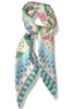 Finding Purpose Blue Assorted Floral Pattern Scarf
