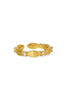 Nola Gold Crystal Station Adjustable Ring