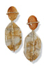 Keep It Close Brown Acrylic Marble Drop Earrings