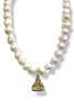 Made in the Deep South 1950s Fob Baroque Pearl Necklace