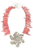 Made In The Deep South 1950s Brooch 1970s Aura Crystal Quartz Bead Necklace