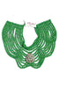 Made in the Deep South 1930s Eisenberg Fur Clip 1970s Wooden Bead Bib Necklace