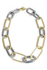 Phoebe Twotone Large Oval Link Chain Necklace