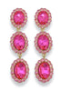 Head Over Heels Fuchsia Drop Earrings