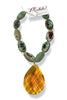 Made in the Deep South 1950s Glass Pendant 1960s Agate Beads