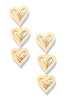 Heart of Gold Heart Pearl Drop Earrings
