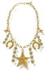 Evelyn Gold Star & Horseshoe Charm Necklace