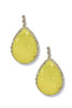 Yochi Collins Yellow Teardrop Earrings