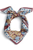 Canyon Bloom Burgundy Square Scarf